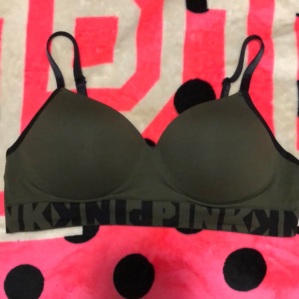 Victoria secret pink wireless bra size large